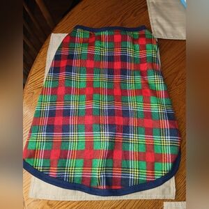 Dearfoams Xl ( Big Dogs) Red Green Blue Plaid Holiday Butter Soft Pet/ Dog Shirt